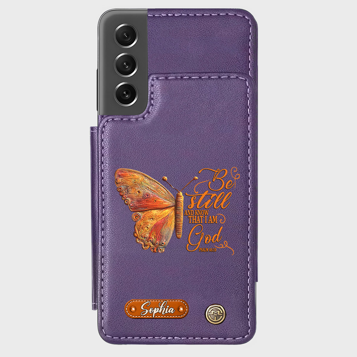 Be Still And Know That I Am God - Personalized Christian Wallet Phone Case