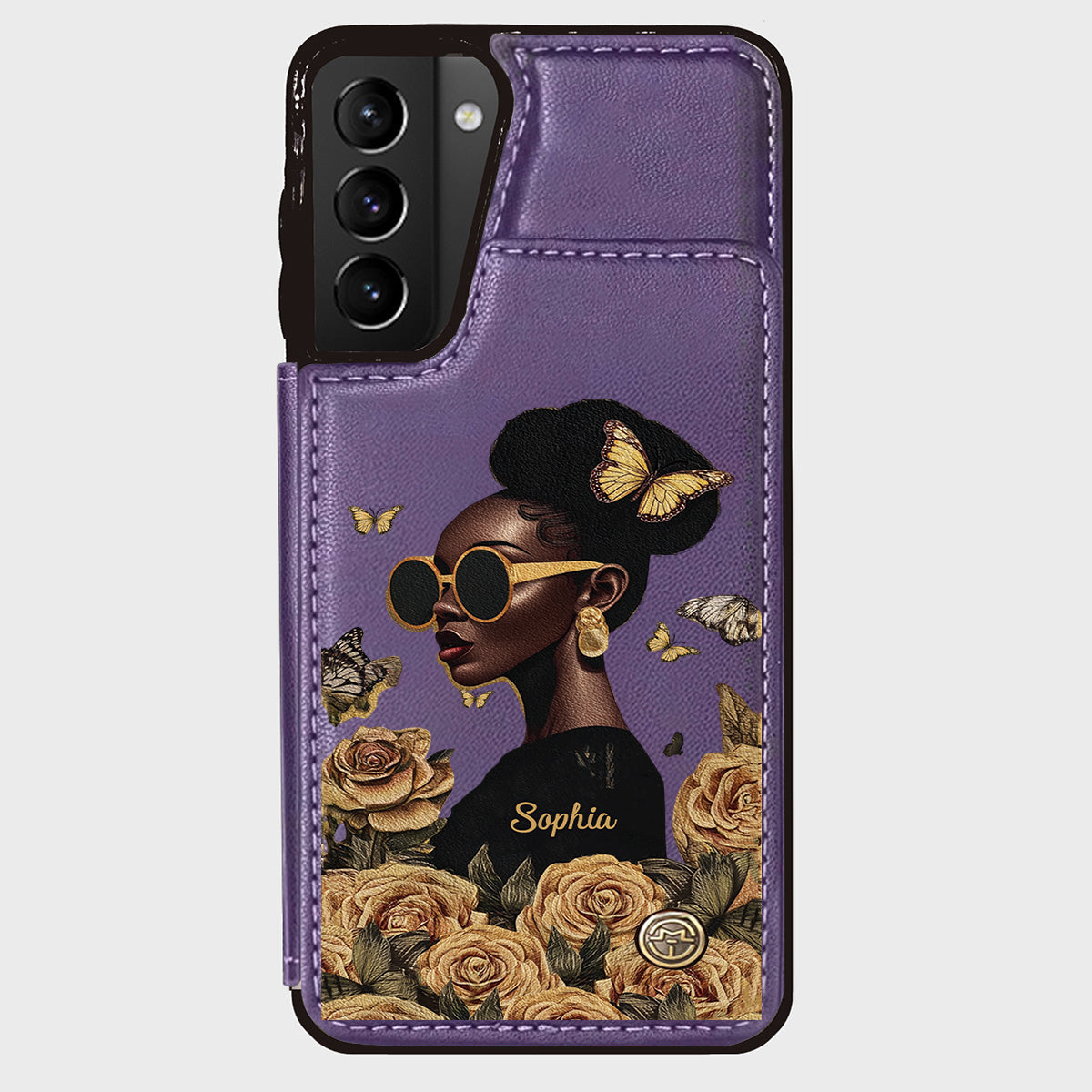 Empowered Beauty - Personalized African American Wallet Phone Case