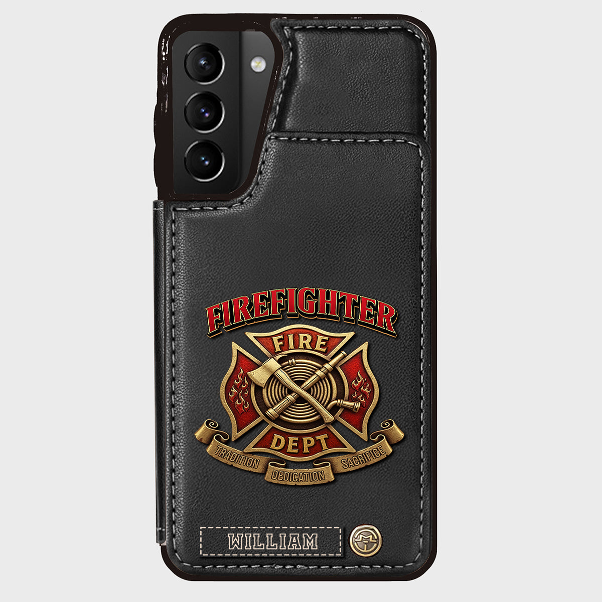 Proud Firefighter - Personalized Firefighter Wallet Phone Case