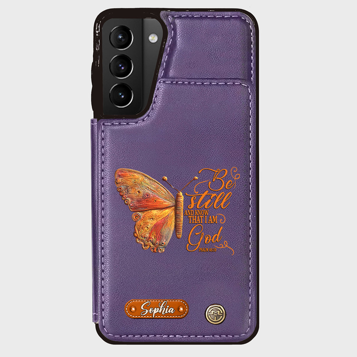 Be Still And Know That I Am God - Personalized Christian Wallet Phone Case