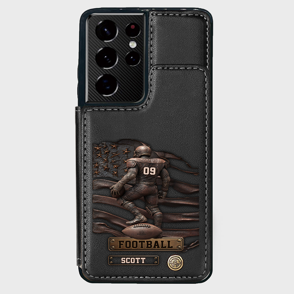 Game Day - Personalized Football Wallet Phone Case