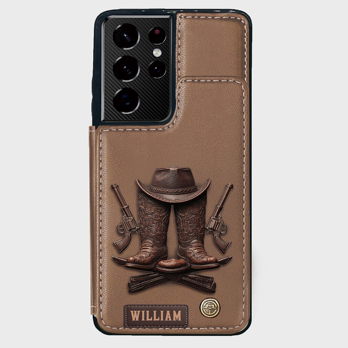 Western Spirit - Personalized Western Outfit Wallet Phone Case
