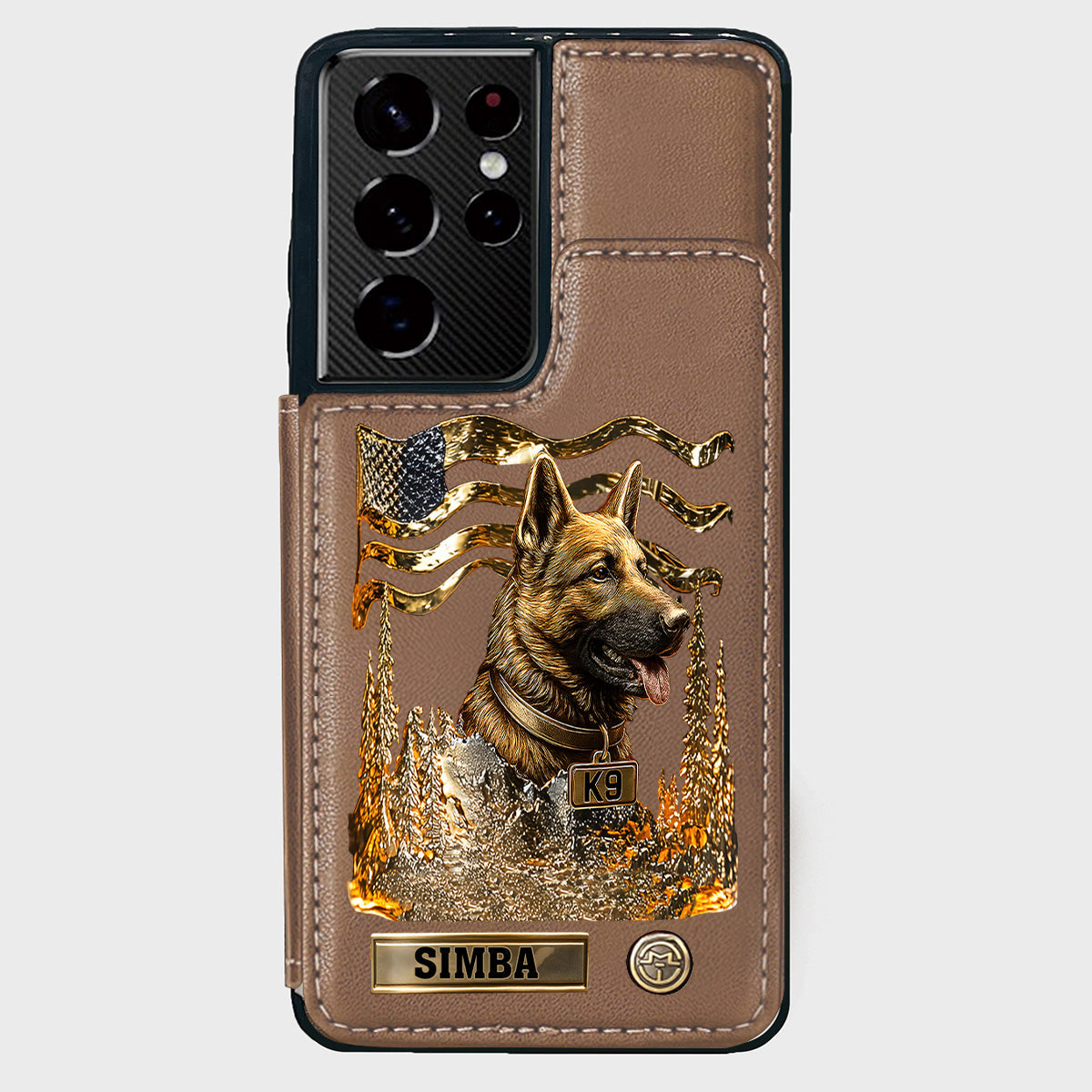 Love My Dog - Personalized German Shepherd Dog Wallet Phone Case