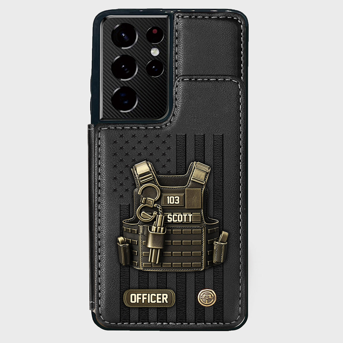 Proud Police - Personalized Police Officer Wallet Phone Case