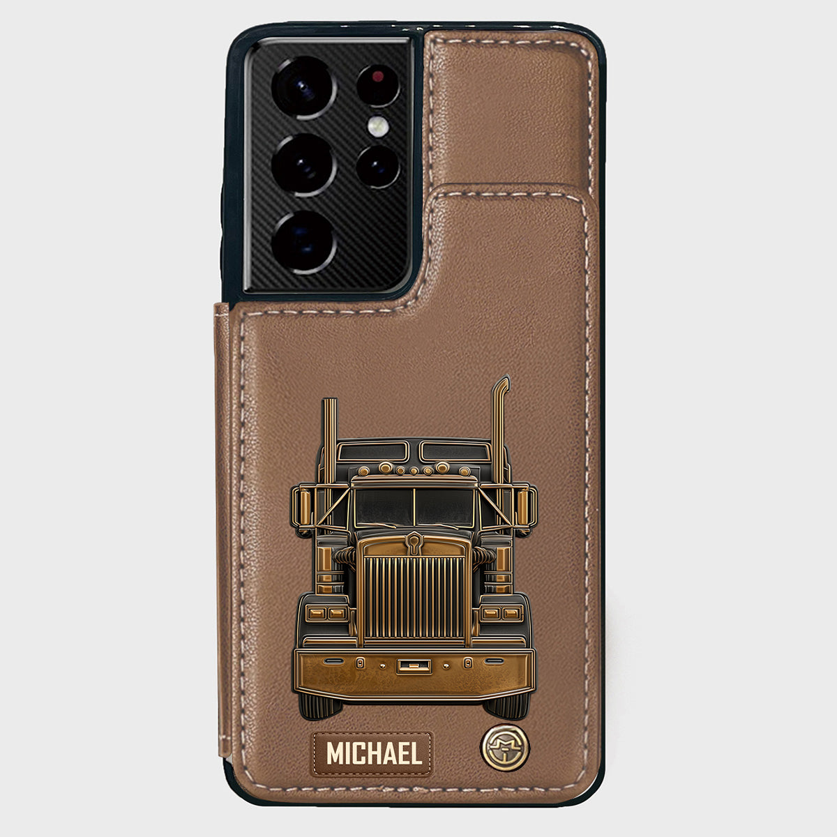 Truck Driver - Personalized Trucker Wallet Phone Case