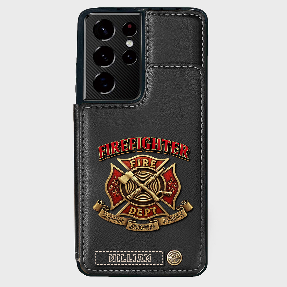 Proud Firefighter - Personalized Firefighter Wallet Phone Case