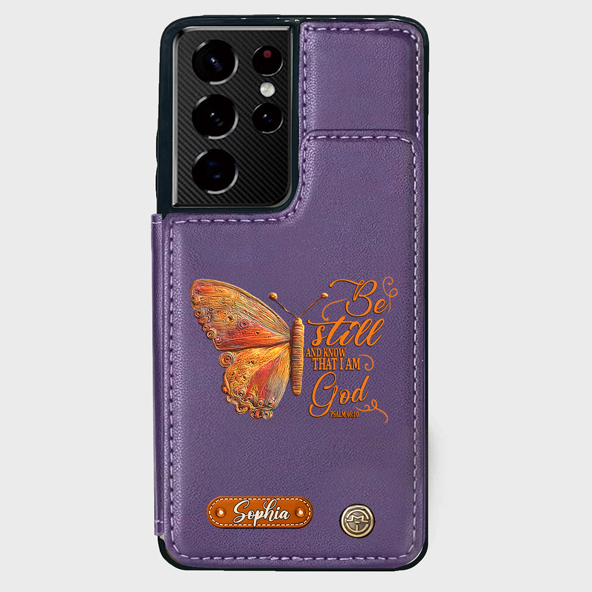Be Still And Know That I Am God - Personalized Christian Wallet Phone Case