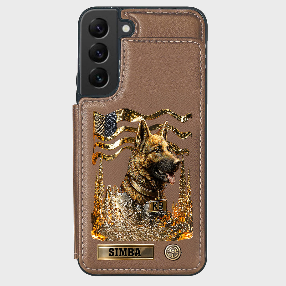 Love My Dog - Personalized German Shepherd Dog Wallet Phone Case