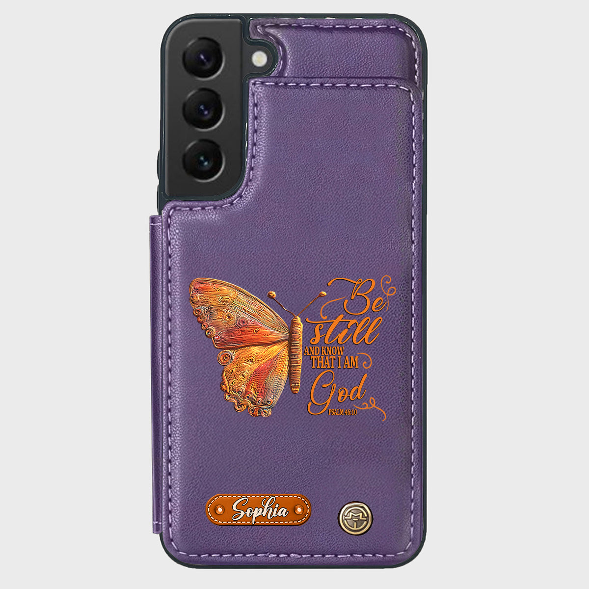 Be Still And Know That I Am God - Personalized Christian Wallet Phone Case
