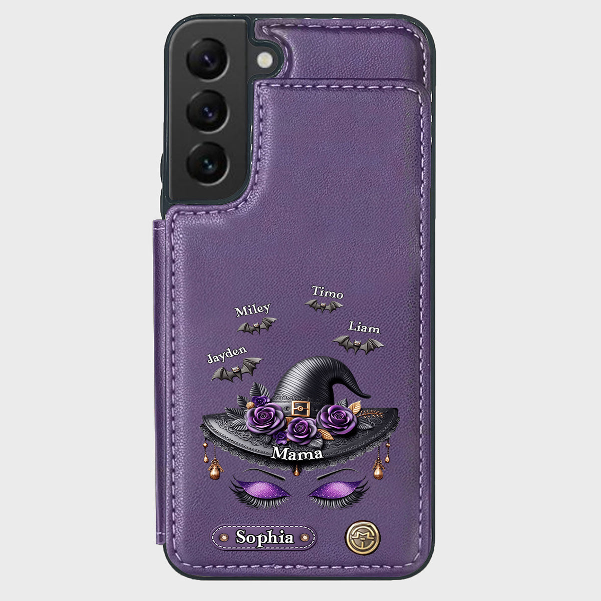 Perfect Gift For Mom, Grandma Witch - Personalized Mother Wallet Phone Case