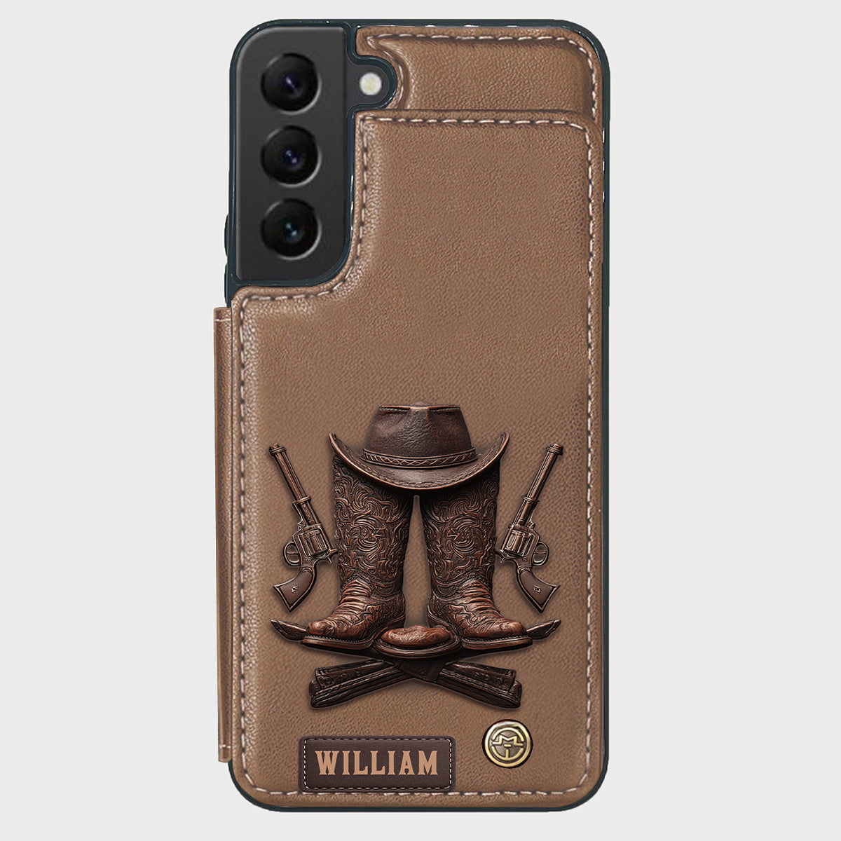 Western Spirit - Personalized Western Outfit Wallet Phone Case