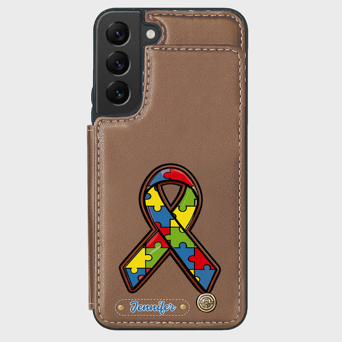 Autism Awareness - Personalized Autism Awareness Wallet Phone Case