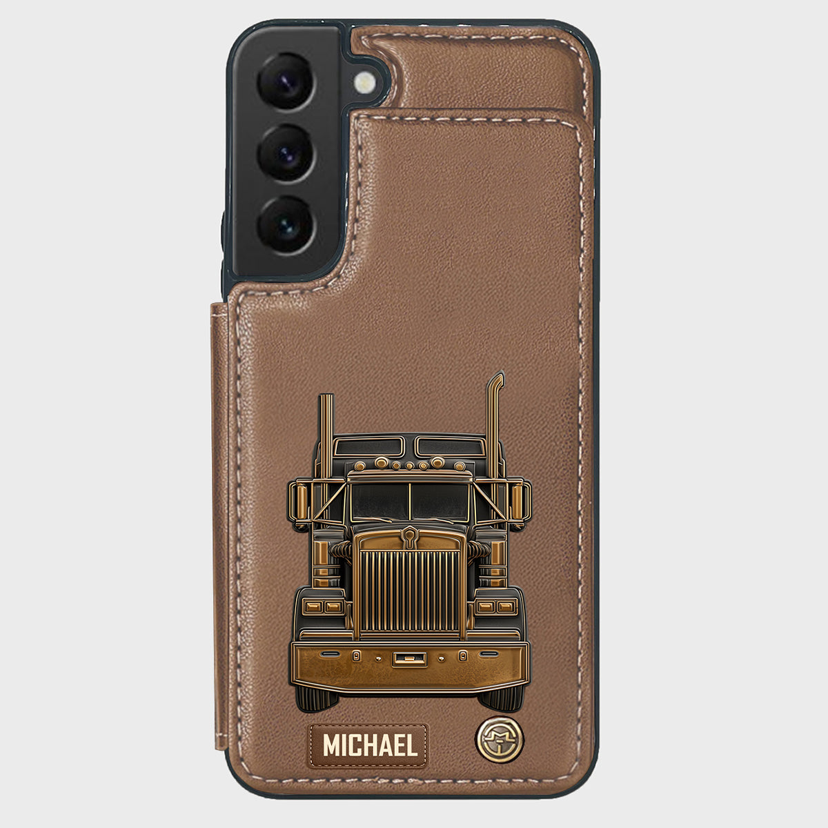 Truck Driver - Personalized Trucker Wallet Phone Case