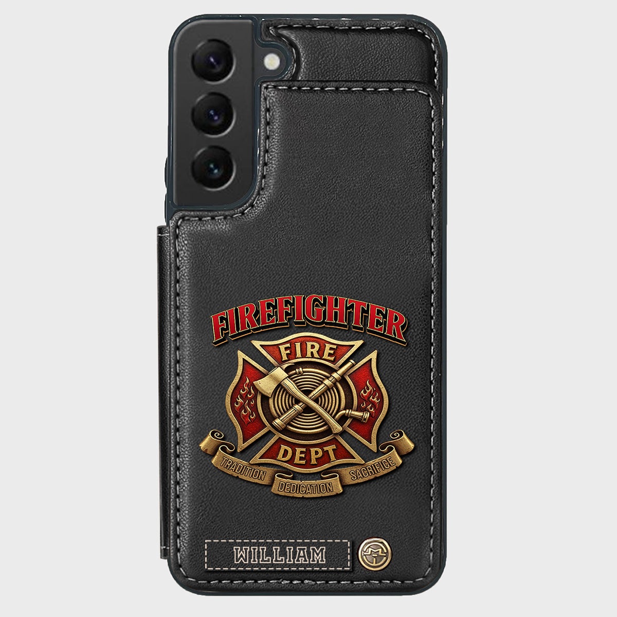 Proud Firefighter - Personalized Firefighter Wallet Phone Case