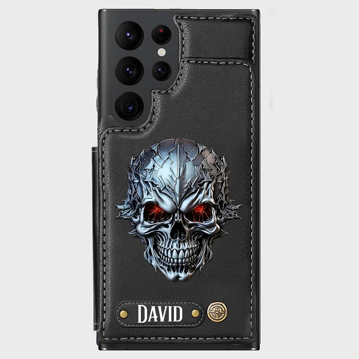 Cool Skull - Personalized Skull Wallet Phone Case