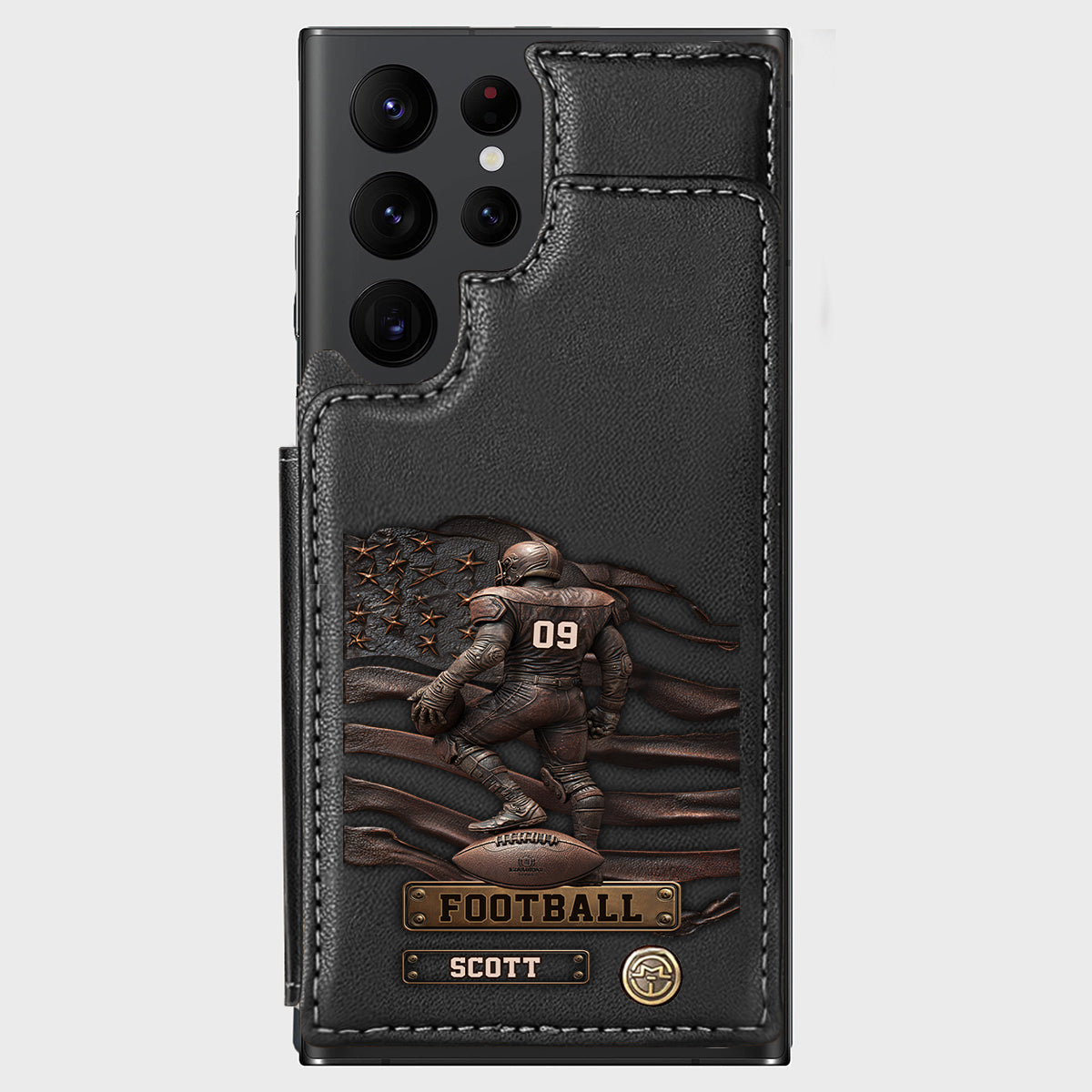 Game Day - Personalized Football Wallet Phone Case