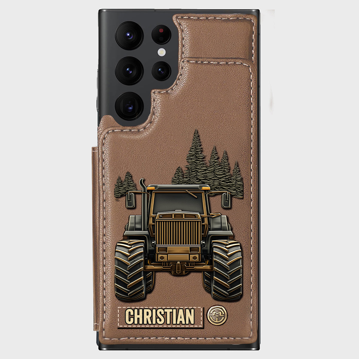 Tractor Ride - Personalized Tractor Wallet Phone Case