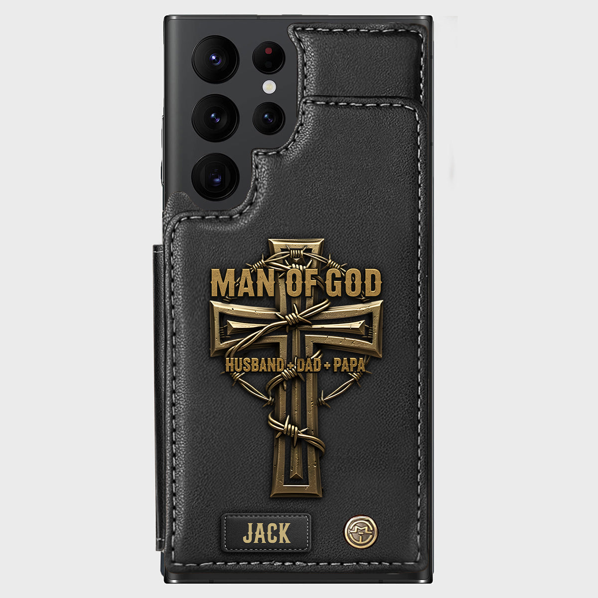 Man Of God - Personalized Christian Wallet Phone Case