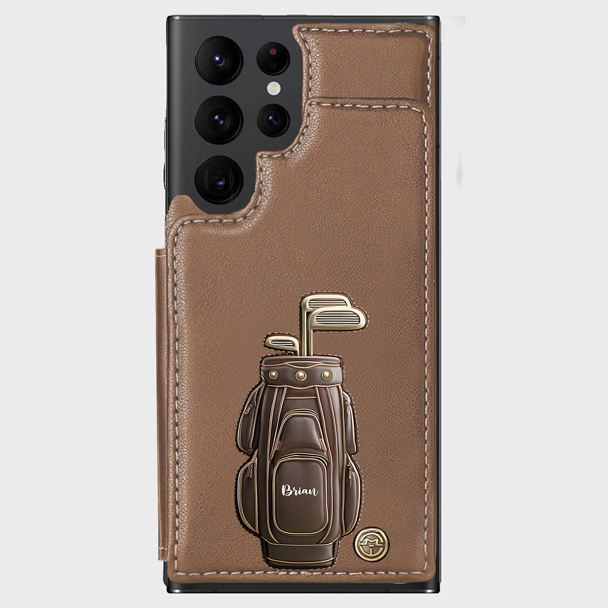 Luxury Gift For Golfer Custom Name - Personalized Golf Wallet Phone Case