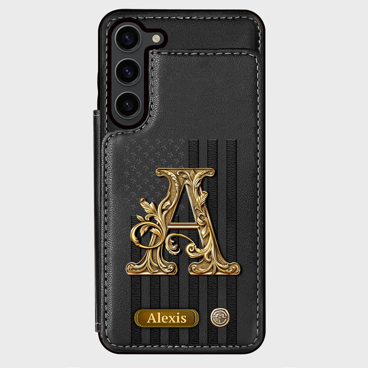 Initial Gift For Him, Gift For Man,... - Personalized Wallet Phone Case