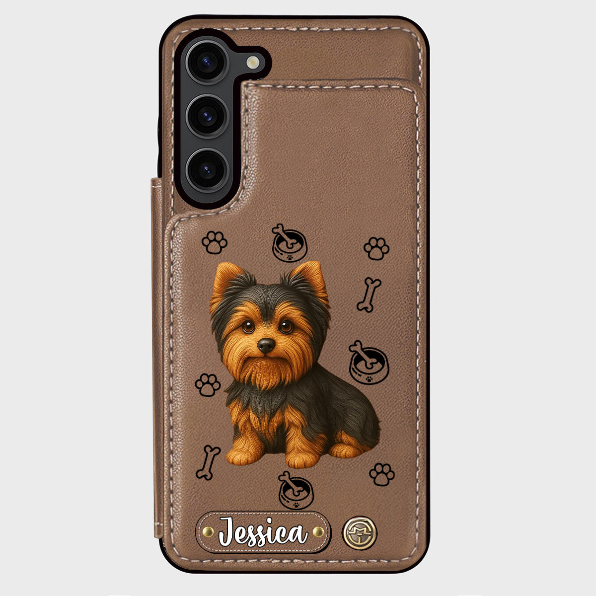 Love My Dog - Personalized Yorkshire Terriers Wallet Phone Case