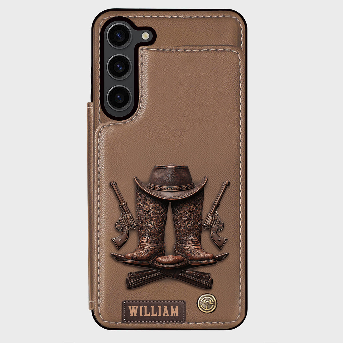 Western Spirit - Personalized Western Outfit Wallet Phone Case