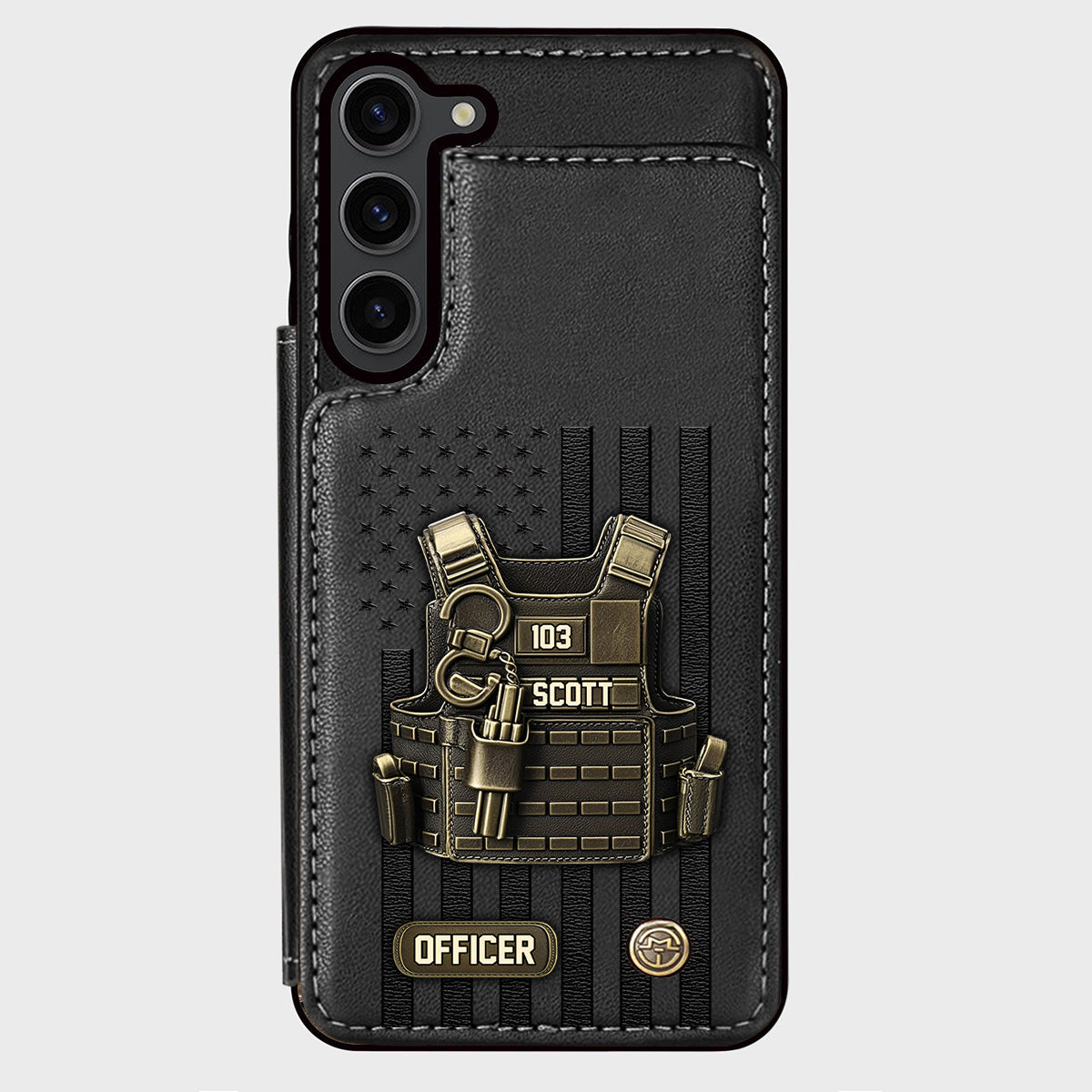 Proud Police - Personalized Police Officer Wallet Phone Case