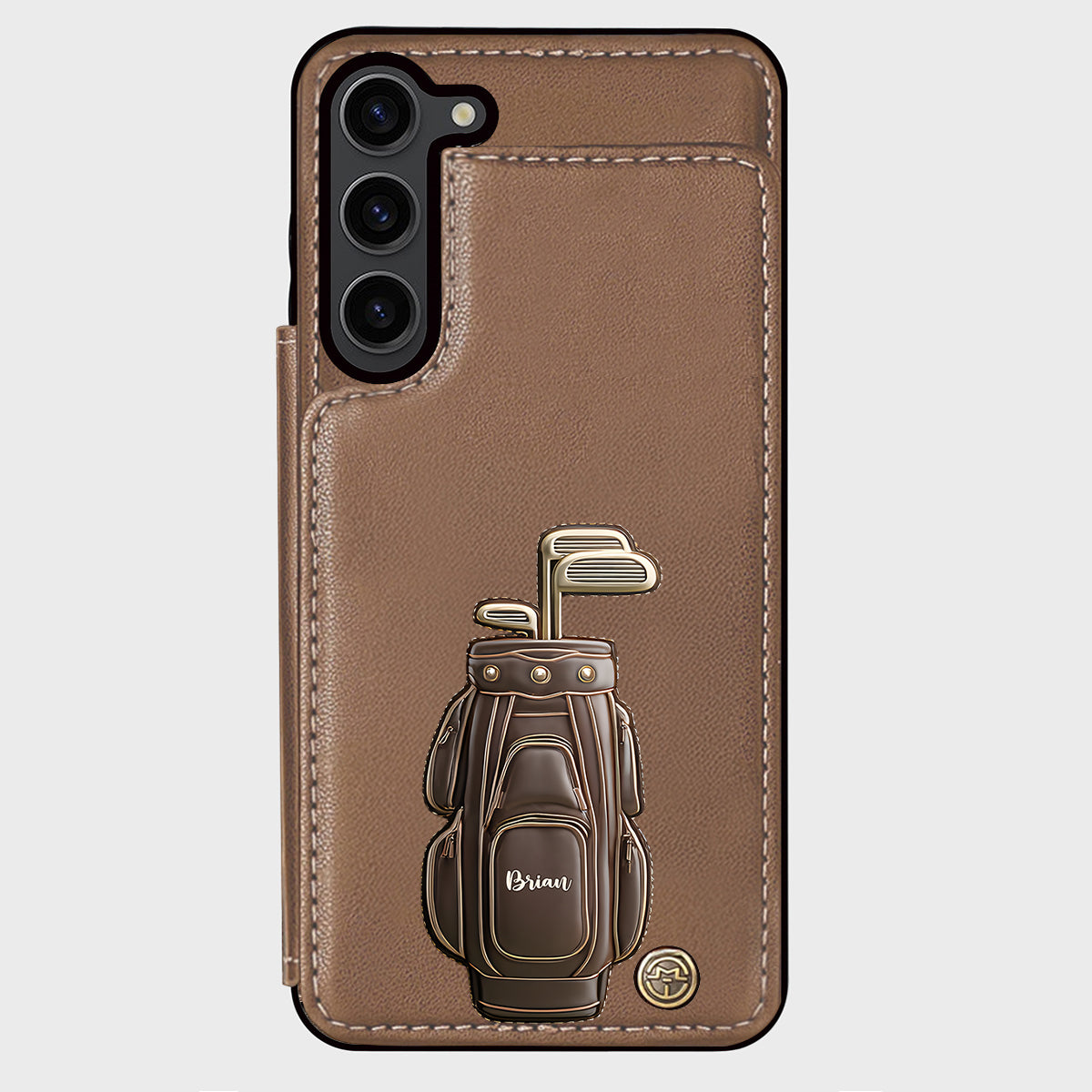 Luxury Gift For Golfer Custom Name - Personalized Golf Wallet Phone Case