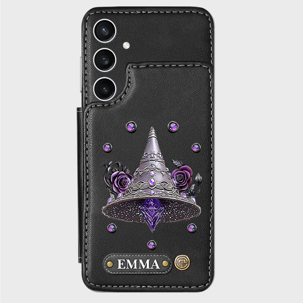 Beautiful Witch Hat - Personalized Witch Wallet Phone Case