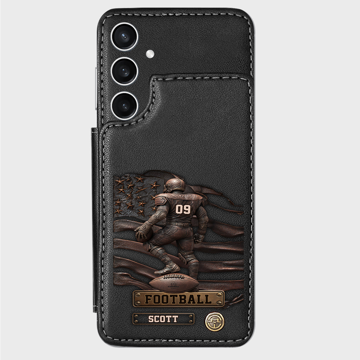 Game Day - Personalized Football Wallet Phone Case