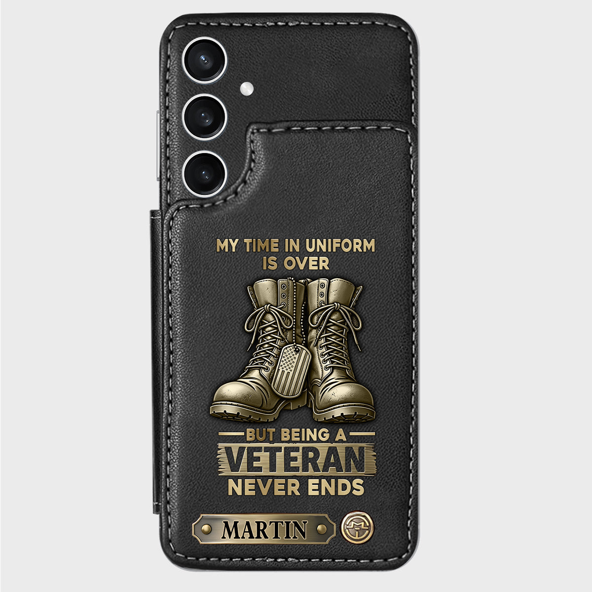 Proud Veteran - Personalized Veteran Wallet Phone Case