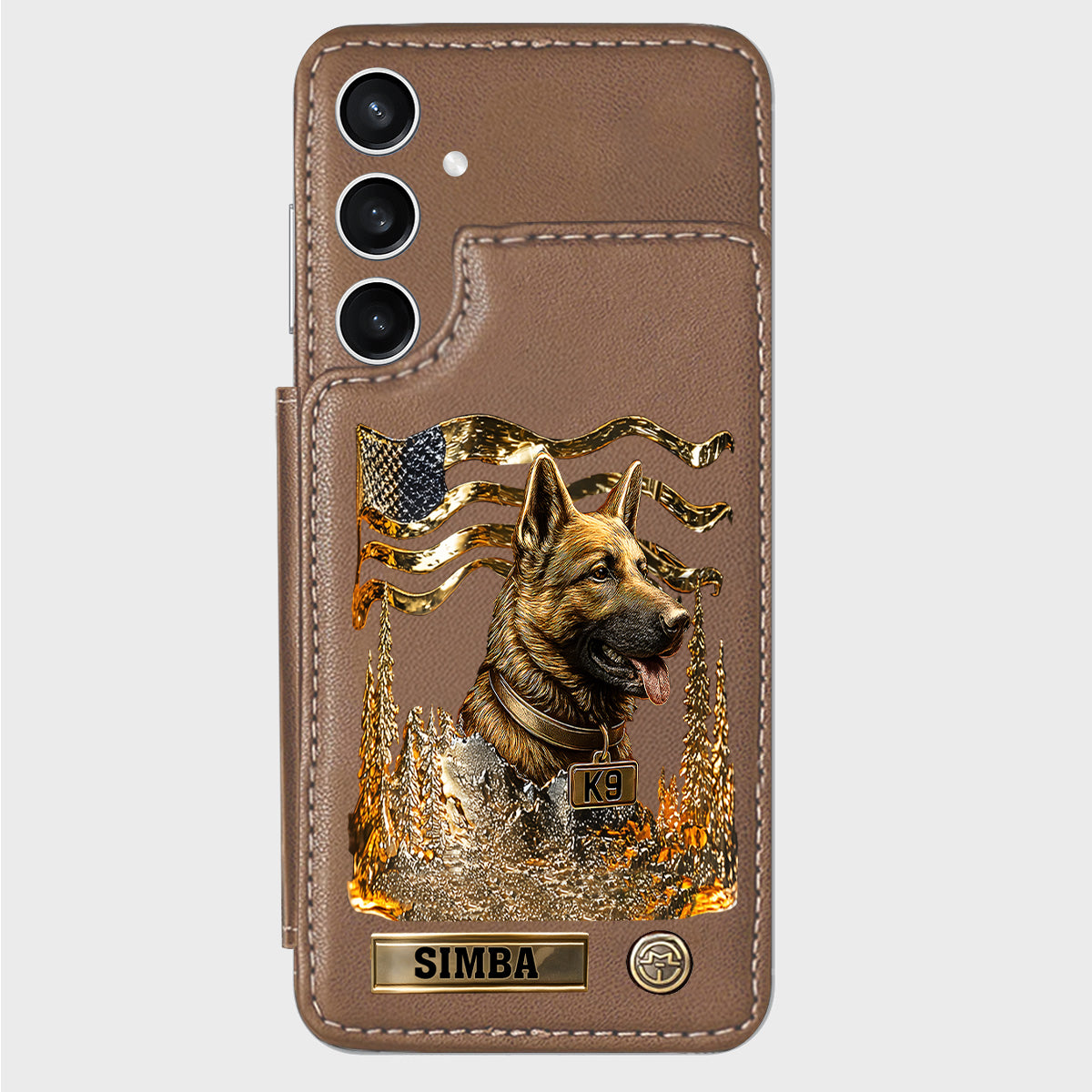 Love My Dog - Personalized German Shepherd Dog Wallet Phone Case