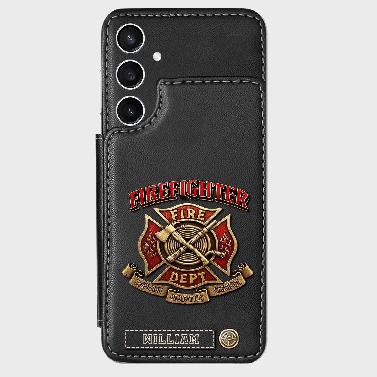 Proud Firefighter - Personalized Firefighter Wallet Phone Case