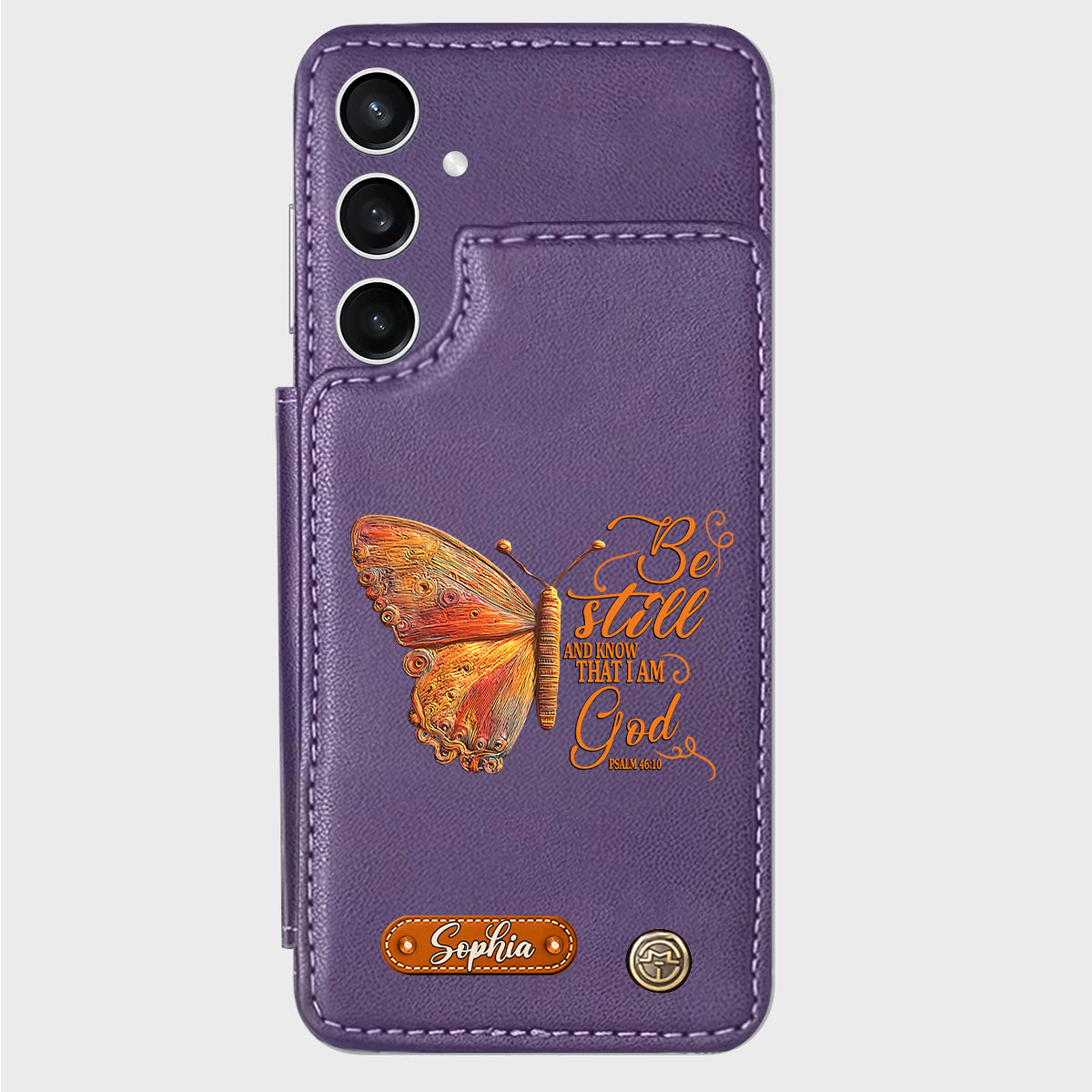 Be Still And Know That I Am God - Personalized Christian Wallet Phone Case