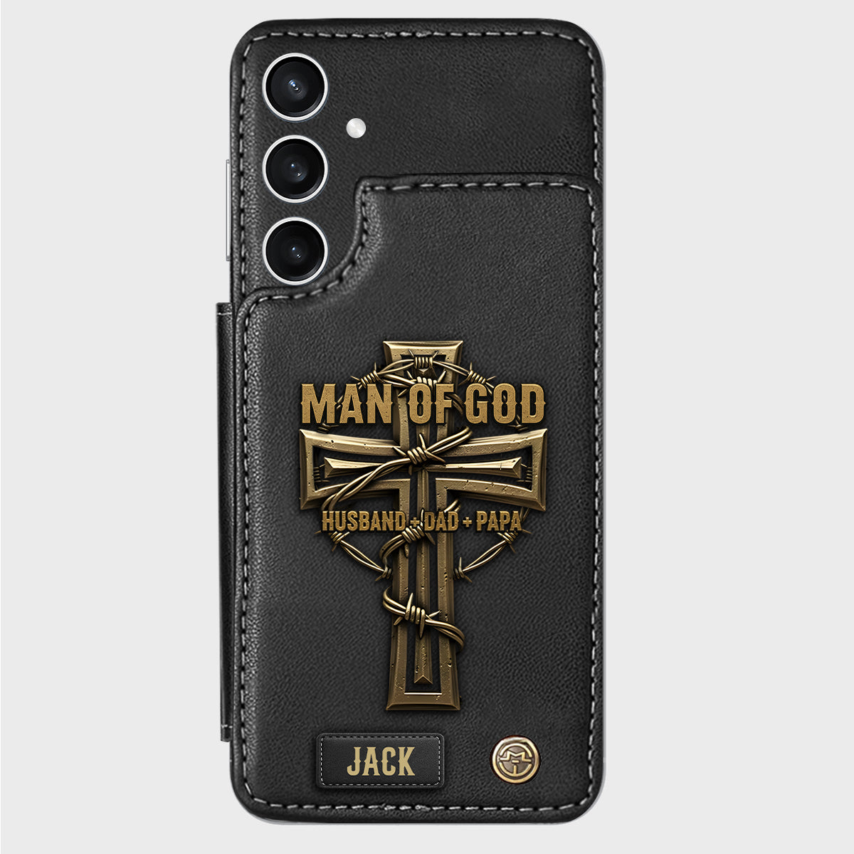 Man Of God - Personalized Christian Wallet Phone Case