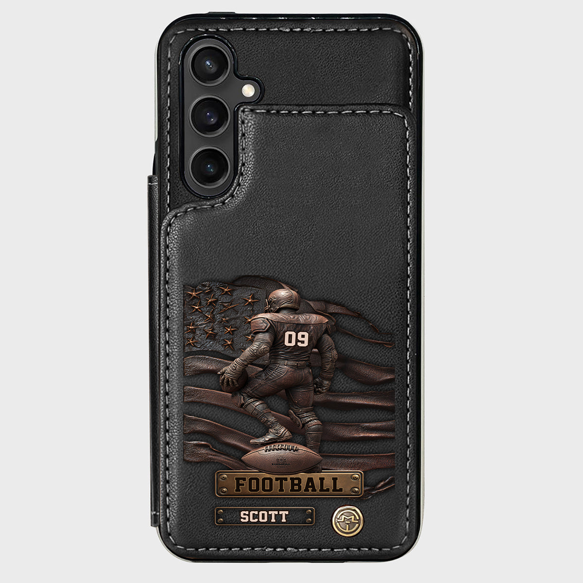 Game Day - Personalized Football Wallet Phone Case