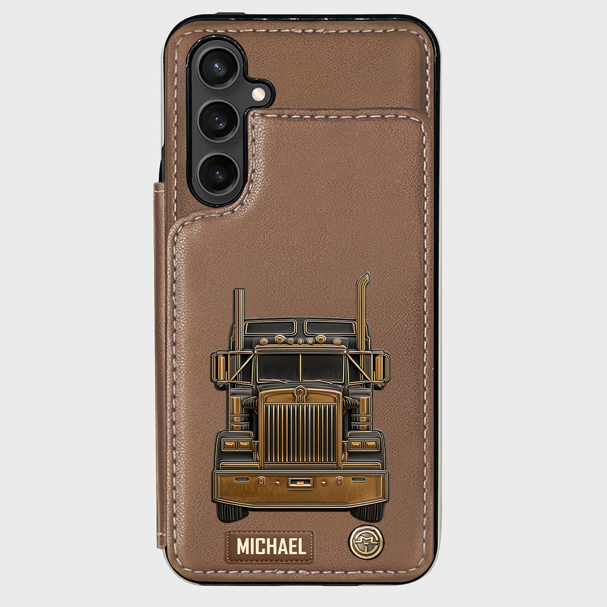 Truck Driver - Personalized Trucker Wallet Phone Case
