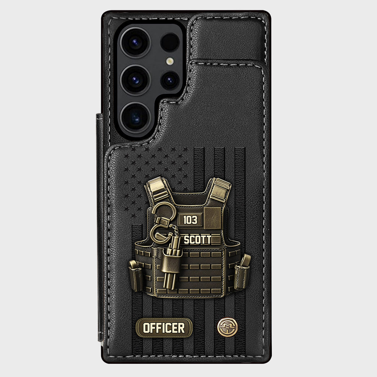 Proud Police - Personalized Police Officer Wallet Phone Case