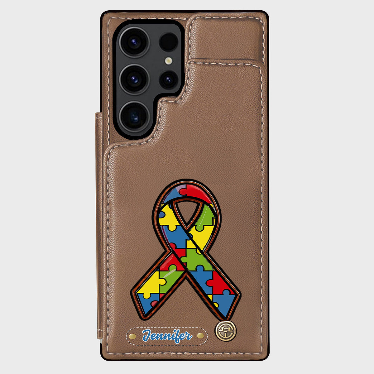 Autism Awareness - Personalized Autism Awareness Wallet Phone Case