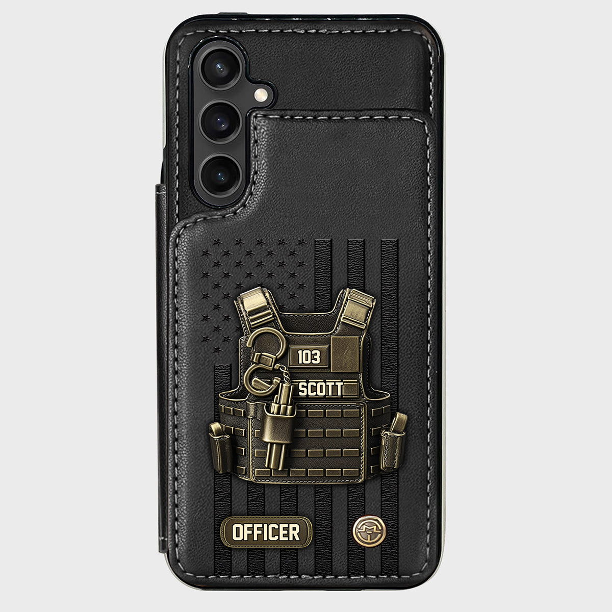 Proud Police - Personalized Police Officer Wallet Phone Case