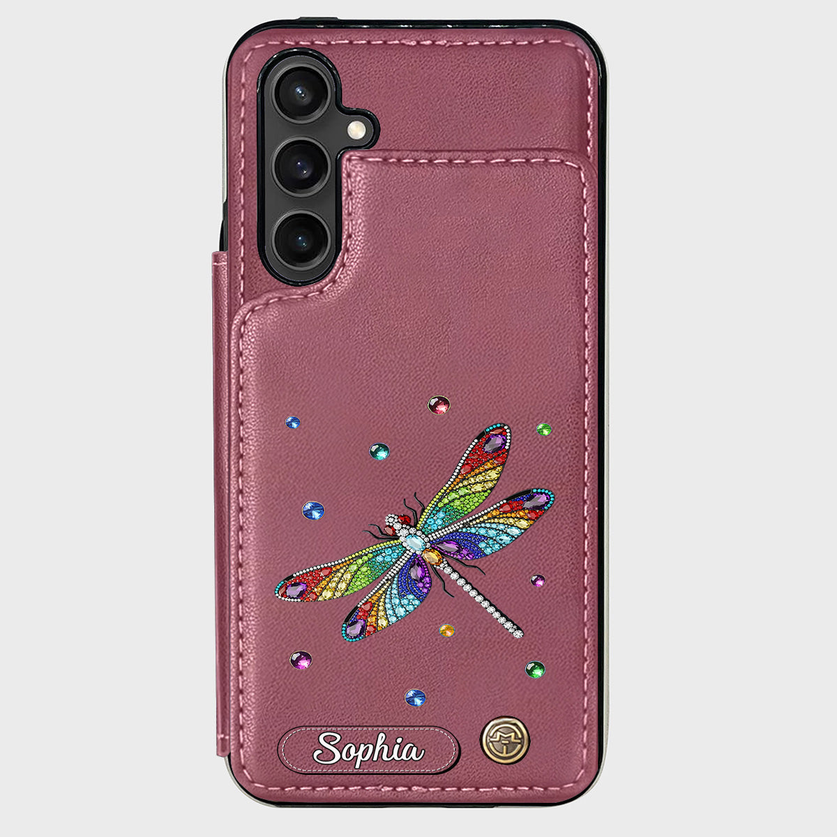 Beautiful Dragonfly - Personalized Dragonfly Wallet Phone Case