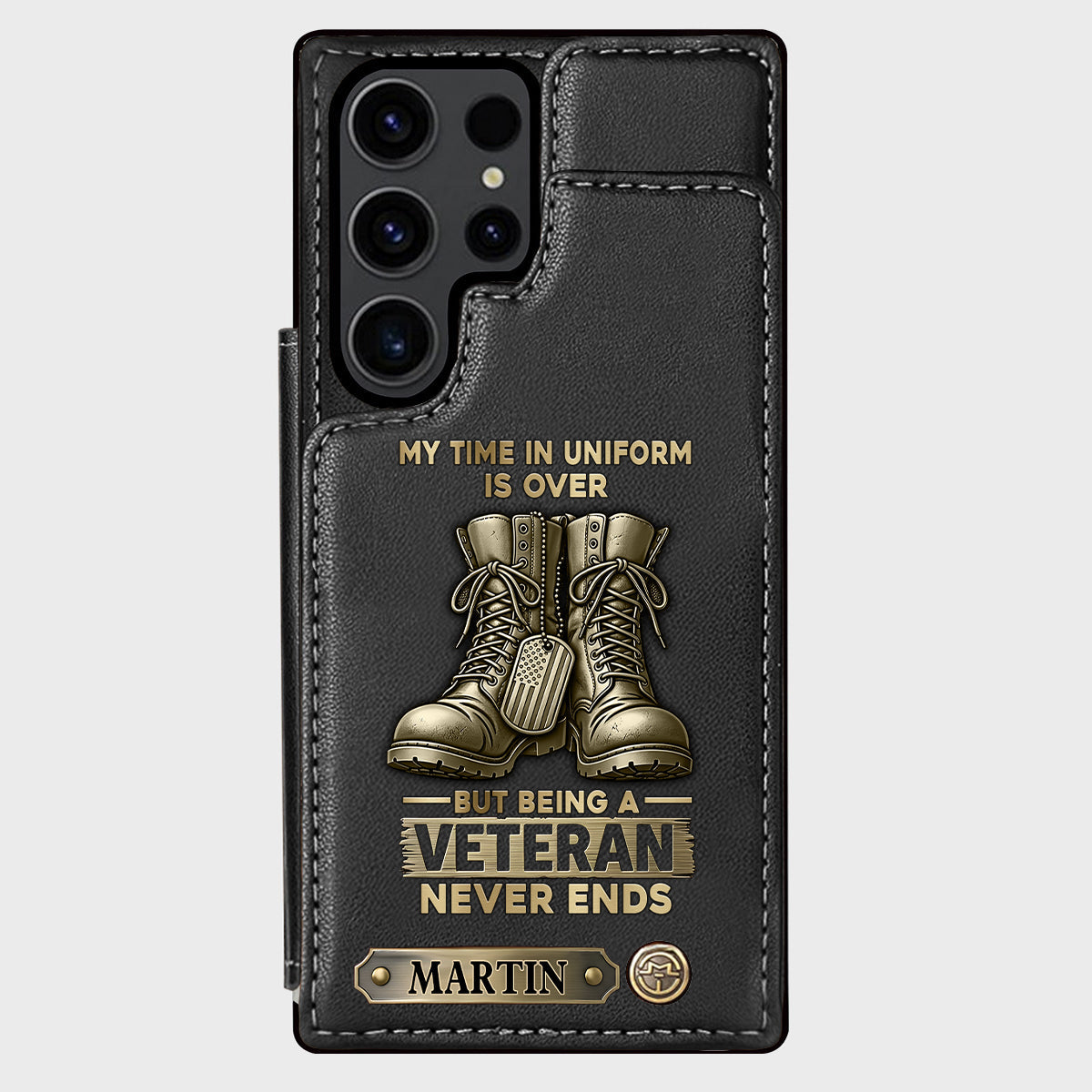 Proud Veteran - Personalized Veteran Wallet Phone Case