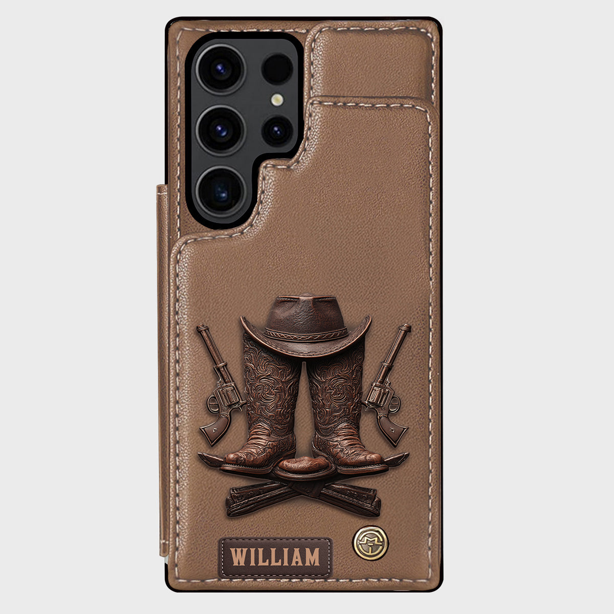 Western Spirit - Personalized Western Outfit Wallet Phone Case