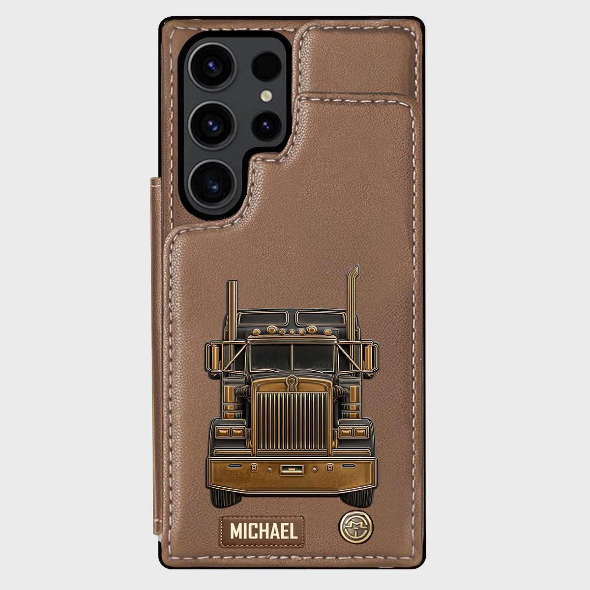 Truck Driver - Personalized Trucker Wallet Phone Case