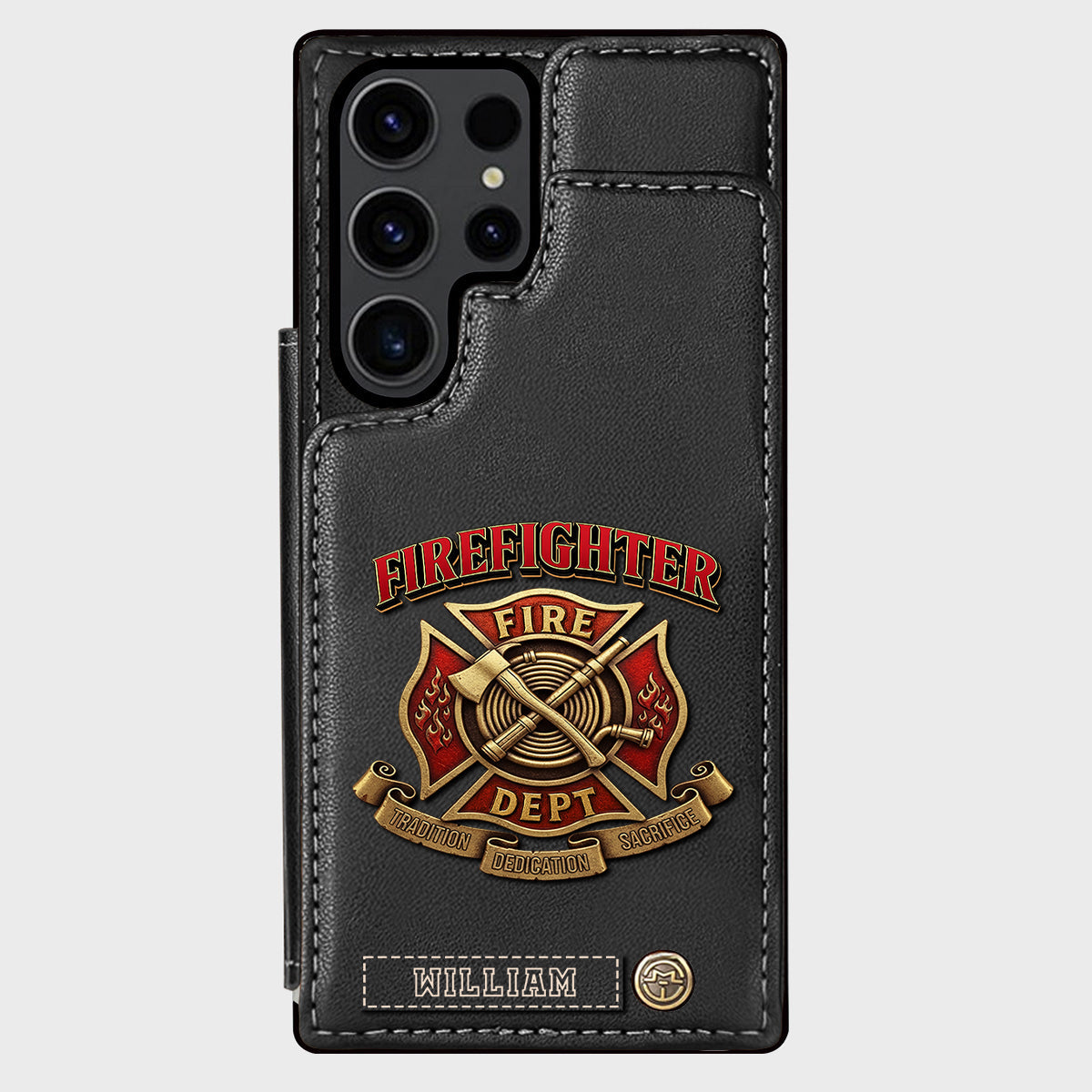 Proud Firefighter - Personalized Firefighter Wallet Phone Case