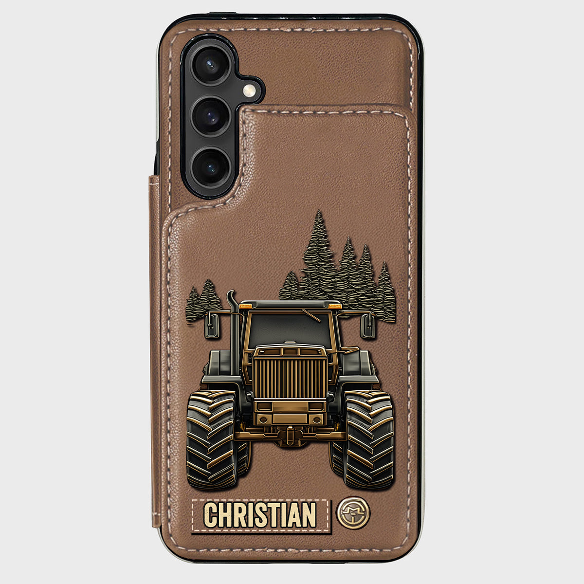 Tractor Ride - Personalized Tractor Wallet Phone Case