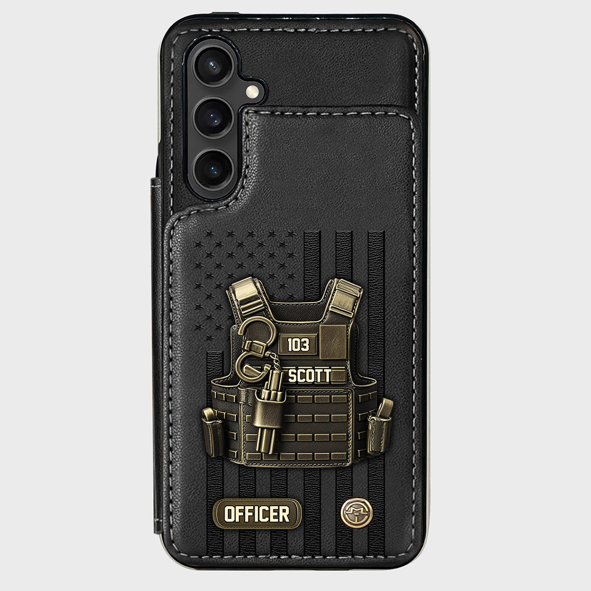 Proud Police - Personalized Police Officer Wallet Phone Case