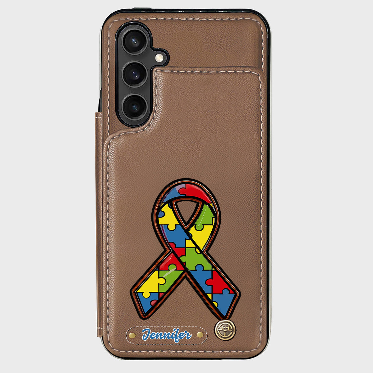 Autism Awareness - Personalized Autism Awareness Wallet Phone Case