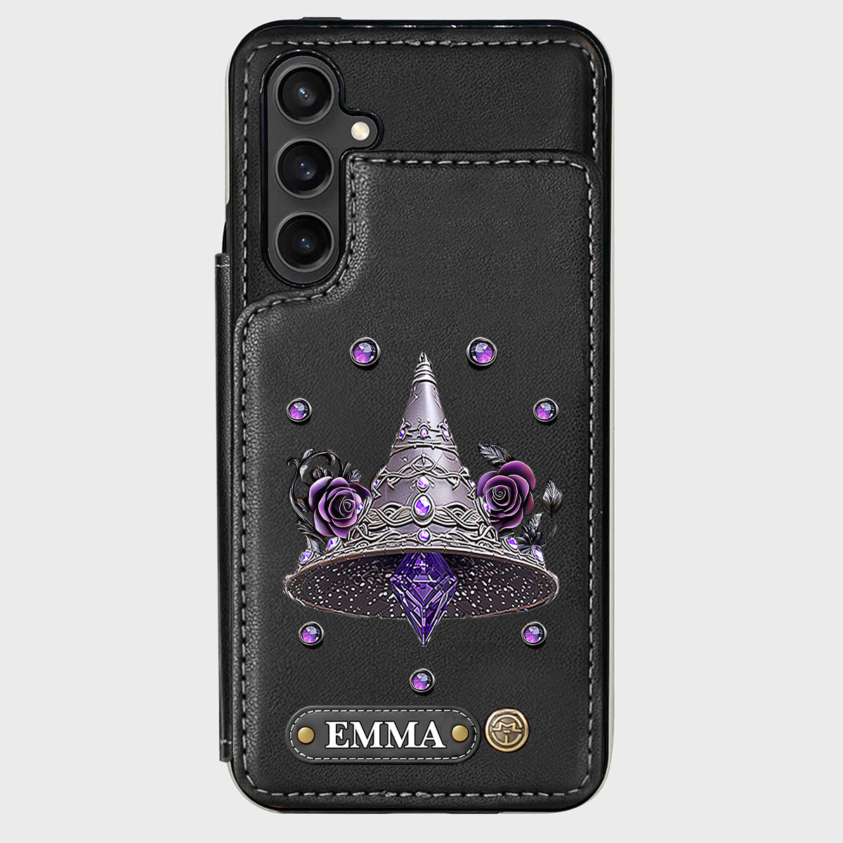 Beautiful Witch Hat - Personalized Witch Wallet Phone Case
