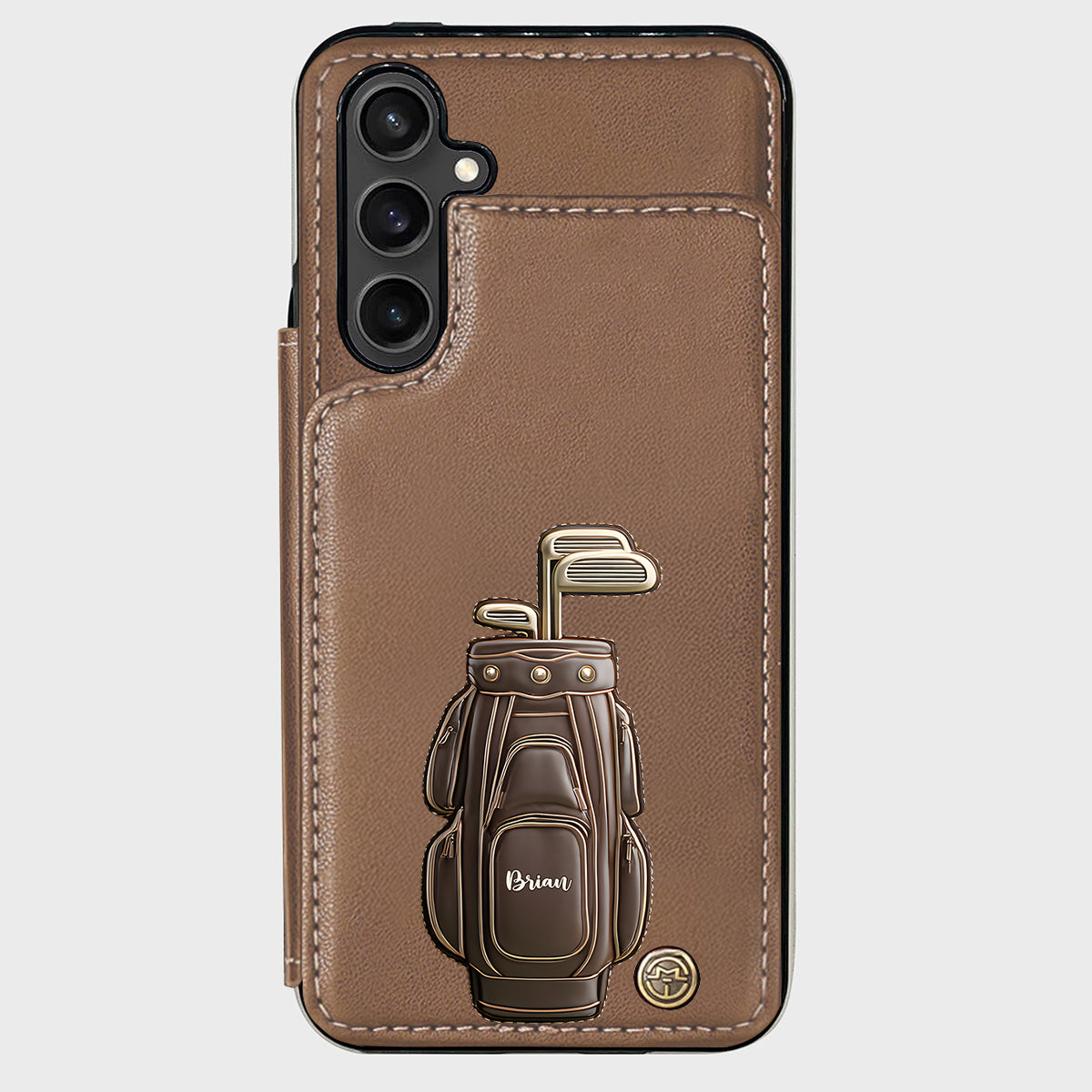 Luxury Gift For Golfer Custom Name - Personalized Golf Wallet Phone Case
